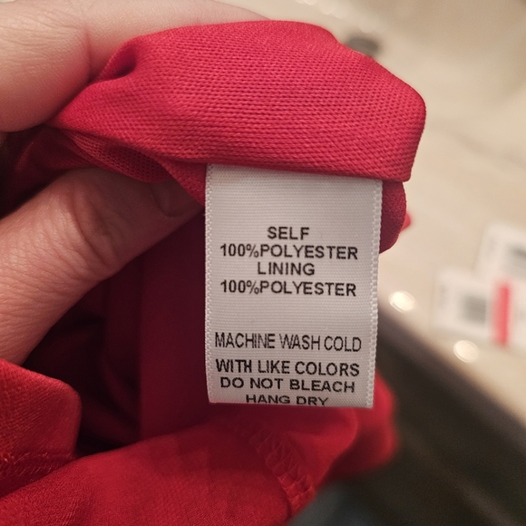 Chic Red Ruffle Dress - Picture 3 of 5